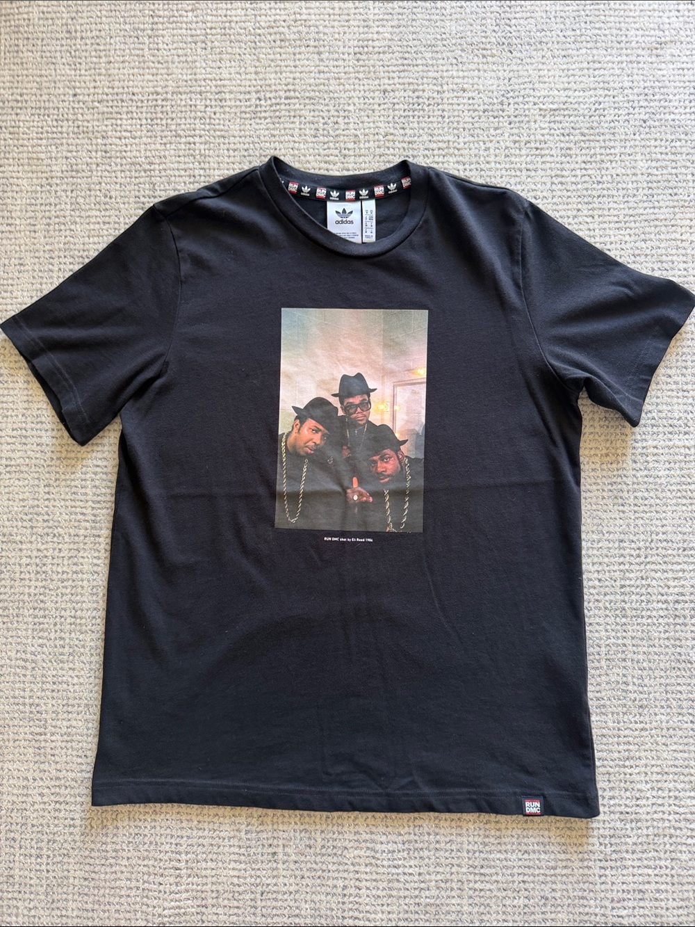 Adidas Originals Run D.M.C Photo Tshirt My Adidas Brand New GN5928 Size M